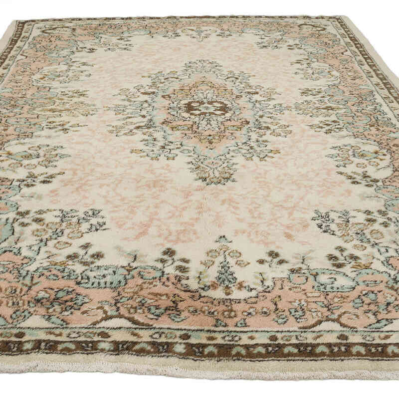 Alfombra Vintage Turca Anudada a Mano - 191 cm x 277 cm - K0067761