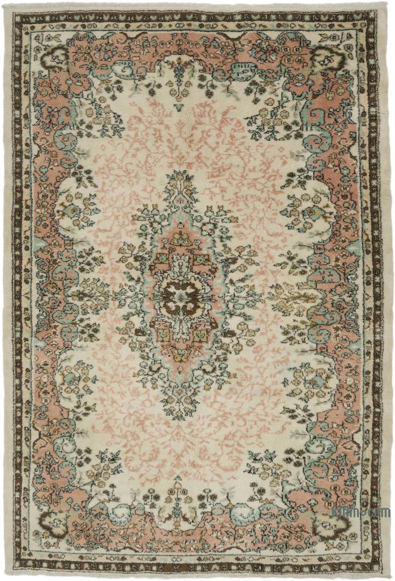 Alfombra Vintage Turca Anudada a Mano - 191 cm x 277 cm - K0067761