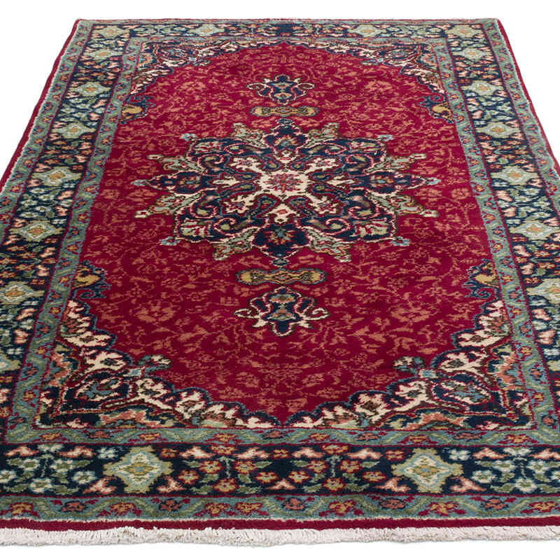Vintage Turkish Hand-Knotted Rug - 3' 9" x 6' 5" (45" x 77") - K0067763