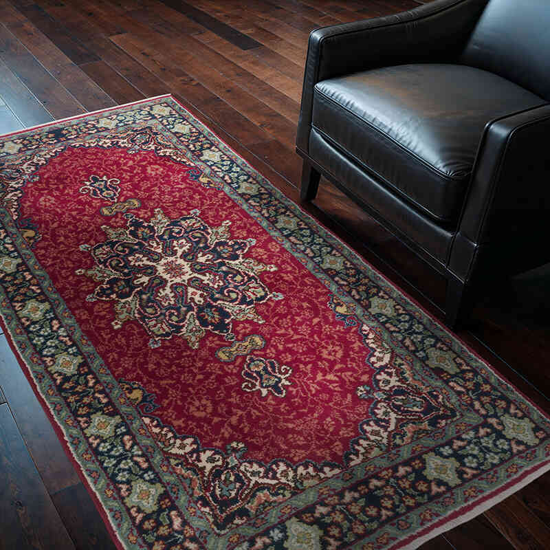 Vintage Turkish Hand-Knotted Rug - 3' 9" x 6' 5" (45" x 77") - K0067763