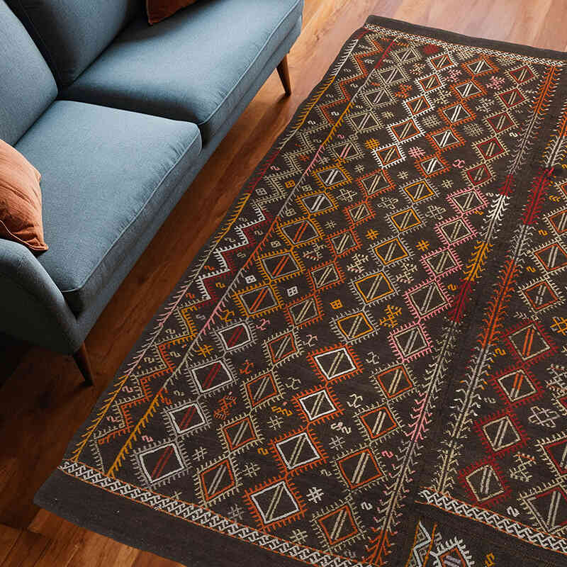 Vintage Konya Jijim - 6' 6" x 8' 2" (78" x 98") - K0067771