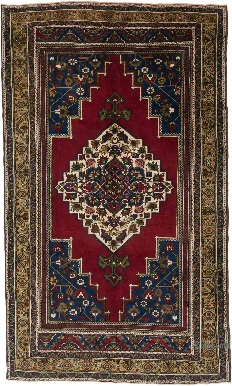 Vintage Turkish Hand-Knotted Rug - 6' 1" x 10' 1" (73" x 121") - K0067775