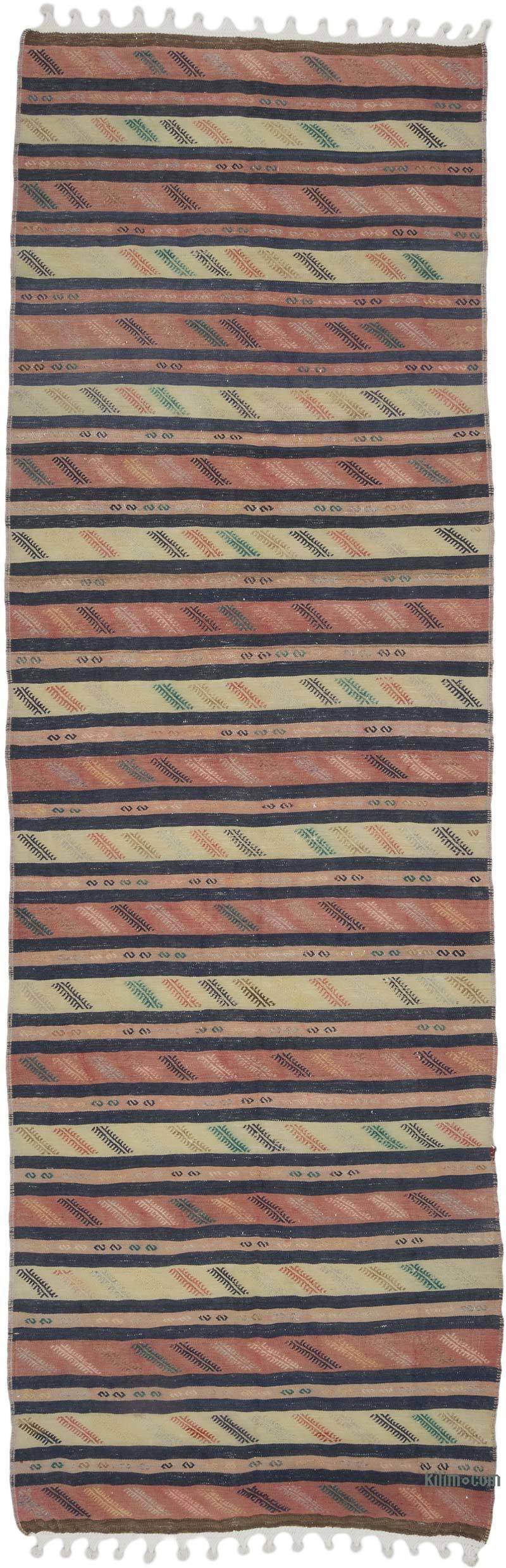 Vintage Anatolian Kilim Runner - 3' 10" x 12' 4" (46" x 148") - K0067778