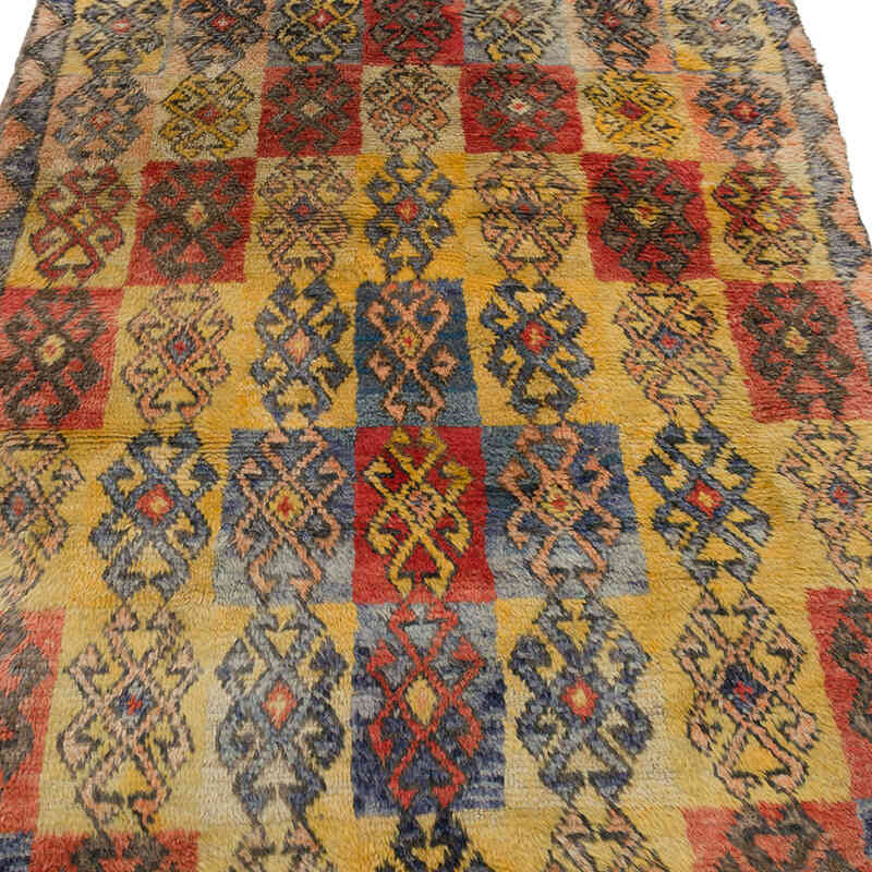 Vintage Anatolian Tulu Rug - 4' 2" x 6' 5" (50" x 77") - K0067783