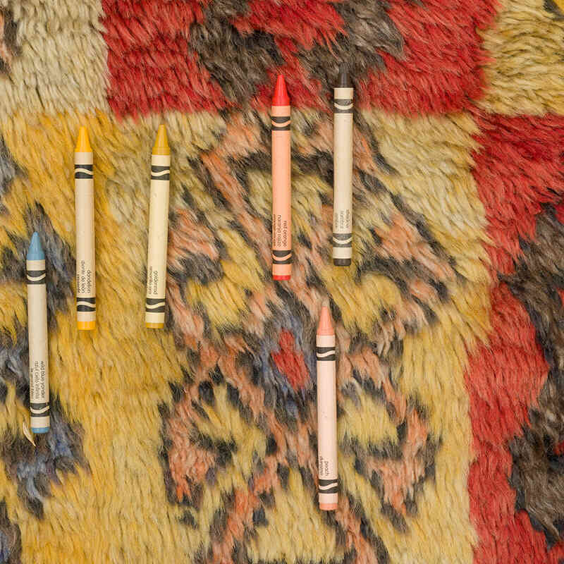 Vintage Anatolian Tulu Rug - 4' 2" x 6' 5" (50" x 77") - K0067783