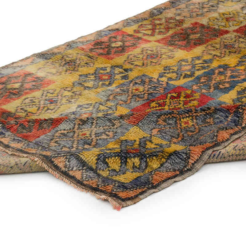 Vintage Anatolian Tulu Rug - 4' 2" x 6' 5" (50" x 77") - K0067783