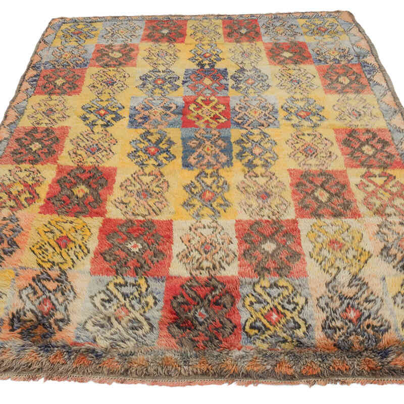 Vintage Anatolian Tulu Rug - 4' 2" x 6' 5" (50" x 77") - K0067783