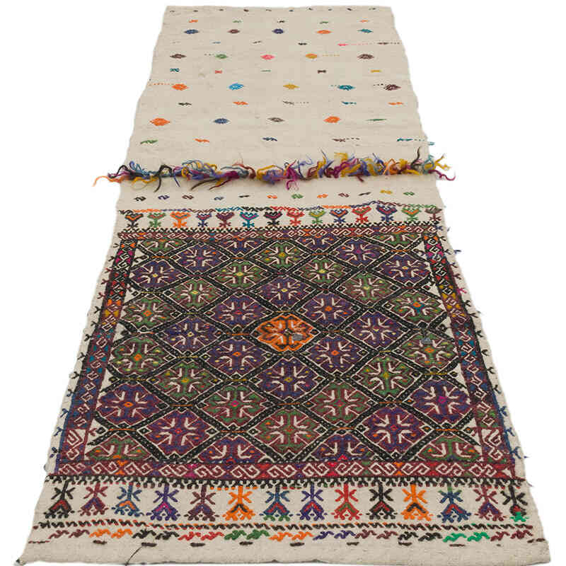 Vintage Anatolian Kilim Rug - 2' 2" x 7' 3" (26" x 87") - K0067790