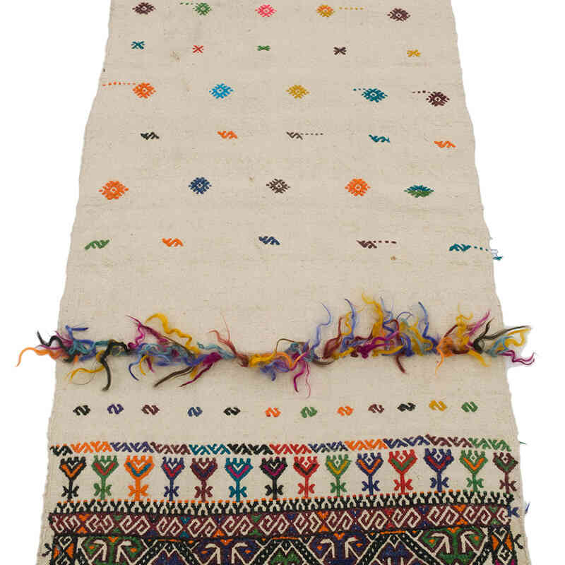 Vintage Anatolian Kilim Rug - 2' 2" x 7' 3" (26" x 87") - K0067790