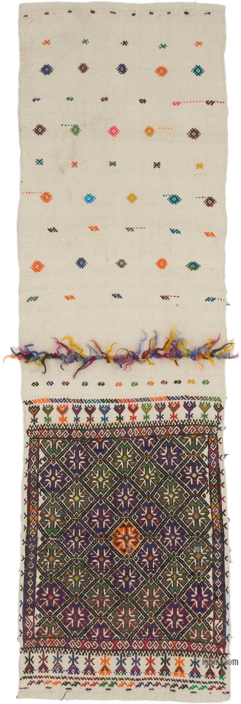 Vintage Anatolian Kilim Rug - 2' 2" x 7' 3" (26" x 87") - K0067790