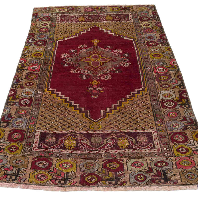 El Dokuma Vintage Halı - 89 cm x 160 cm - K0067795