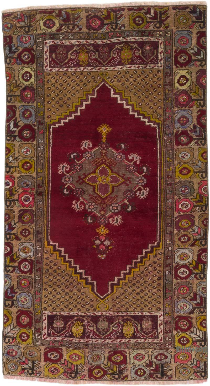 El Dokuma Vintage Halı - 89 cm x 160 cm - K0067795