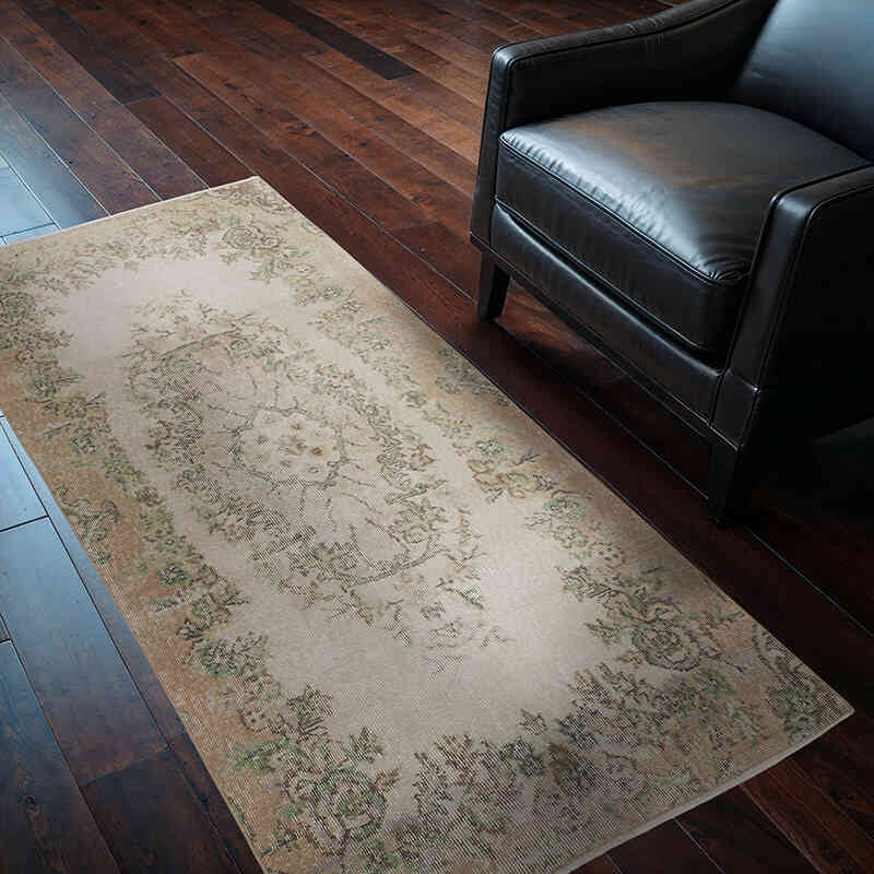 El Dokuma Vintage Halı - 96 cm x 188 cm - K0067802