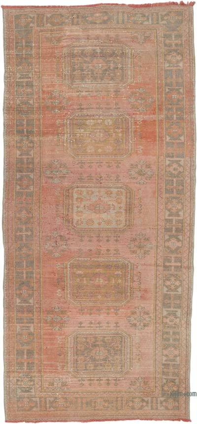 Vintage Turkish Hand-Knotted Rug - 4' 9" x 10' 4" (57" x 124")