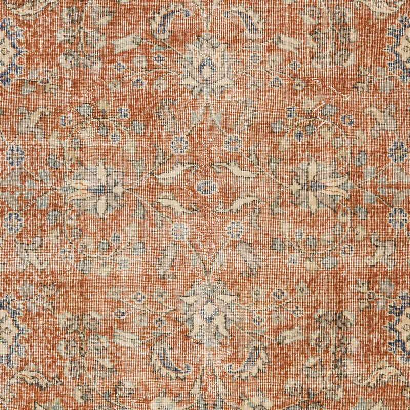 Vintage Turkish Hand-Knotted Rug - 4' 7" x 7' 9" (55" x 93") - K0067808