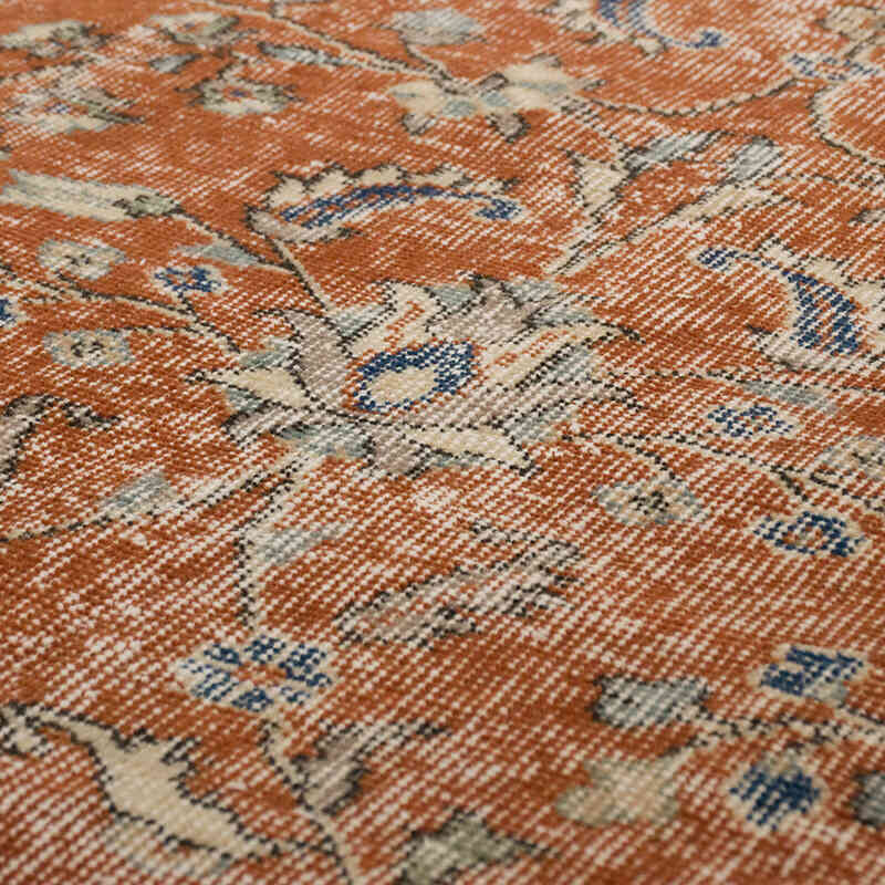 Vintage Turkish Hand-Knotted Rug - 4' 7" x 7' 9" (55" x 93") - K0067808