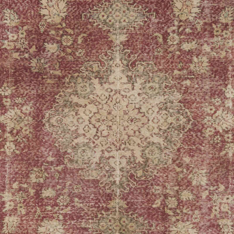 Vintage Turkish Hand-Knotted Rug - 6' 11" x 10'  (83" x 120") - K0067809