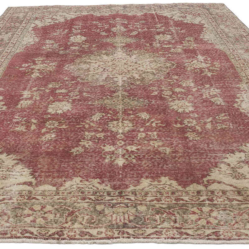 Vintage Turkish Hand-Knotted Rug - 6' 11" x 10'  (83" x 120") - K0067809