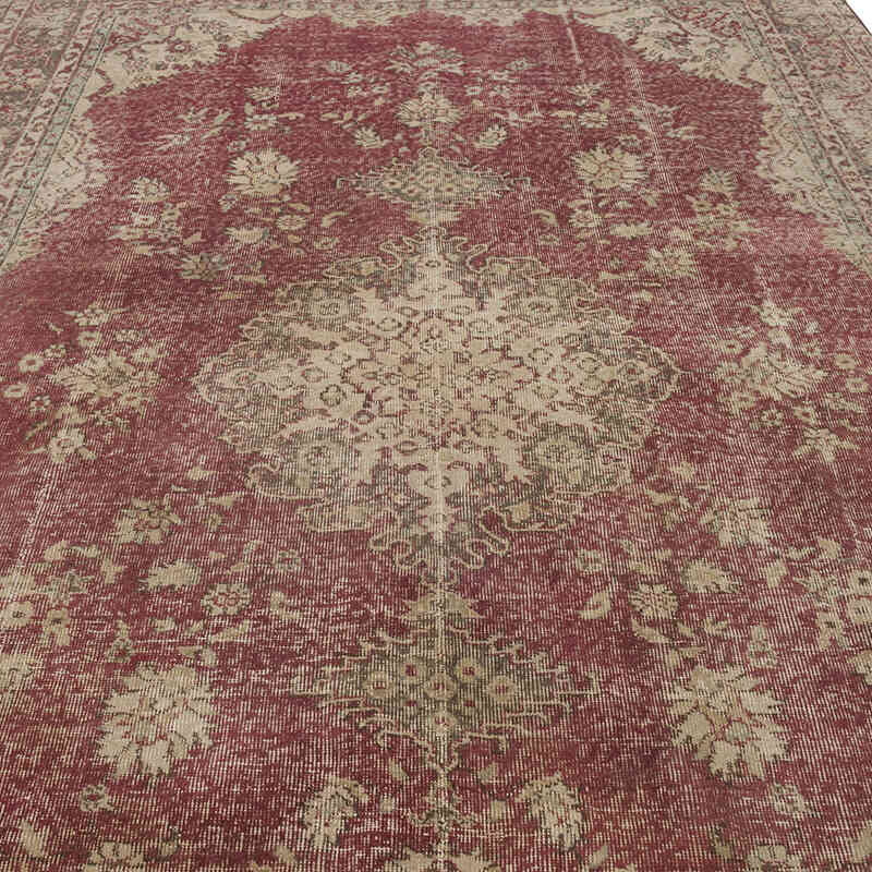 Vintage Turkish Hand-Knotted Rug - 6' 11" x 10'  (83" x 120") - K0067809