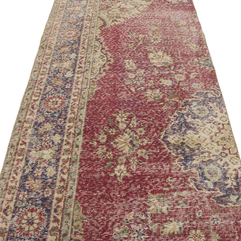 Vintage Turkish Hand-Knotted Runner - 3' 3" x 10' 4" (39" x 124") - K0067810