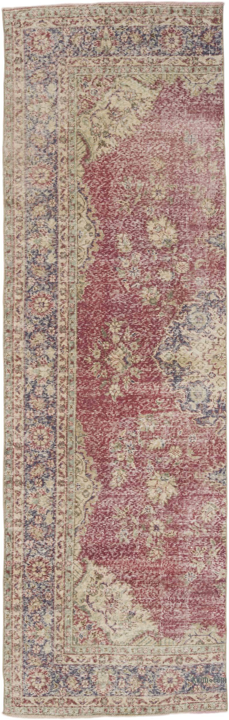 Vintage Turkish Hand-Knotted Runner - 3' 3" x 10' 4" (39" x 124") - K0067810