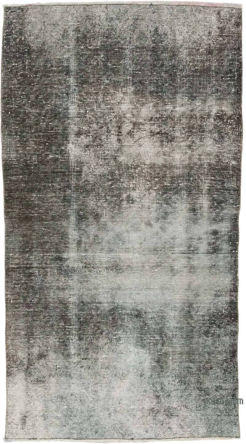 Over-dyed Vintage Hand-Knotted Turkish Rug - 3' 6" x 6' 4" (42" x 76") - K0067814