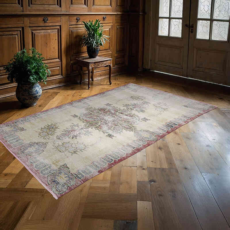 El Dokuma Vintage Halı - 139 cm x 230 cm - K0067849