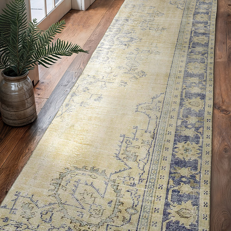 Alfombra Turca Vintage De Pasillo - 97 cm x 316 cm - K0067861