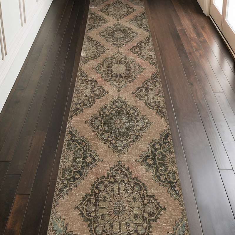Alfombra Turca Vintage De Pasillo - 101 cm x 386 cm - K0067866