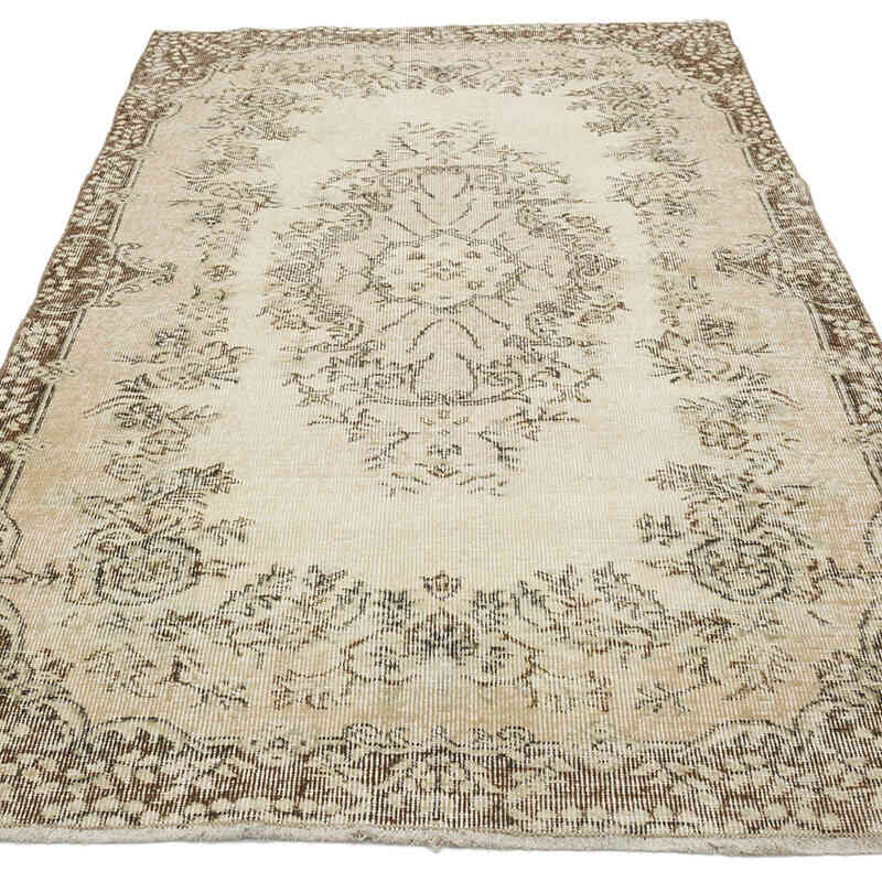 Alfombra Vintage Turca Anudada a Mano - 116 cm x 209 cm - K0067868