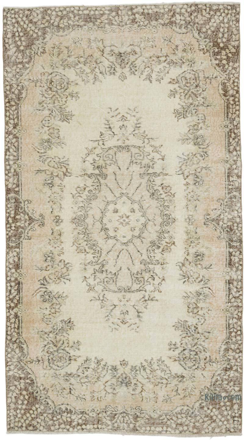 Alfombra Vintage Turca Anudada a Mano - 116 cm x 209 cm - K0067868
