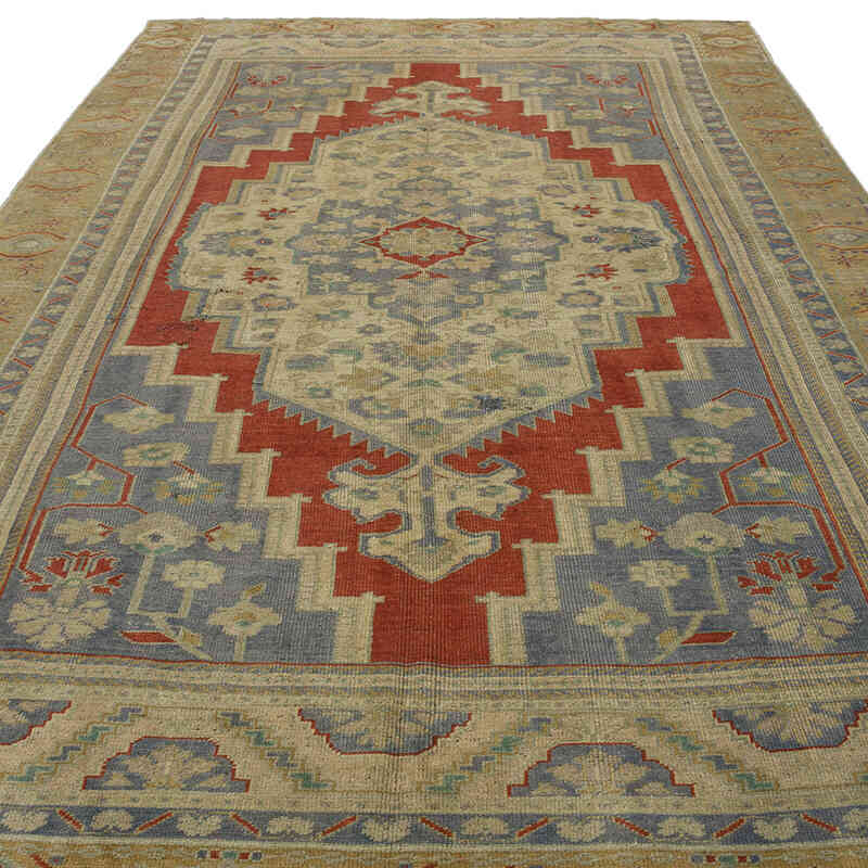 Alfombra Vintage Turca Anudada a Mano - 187 cm x 330 cm - K0067869