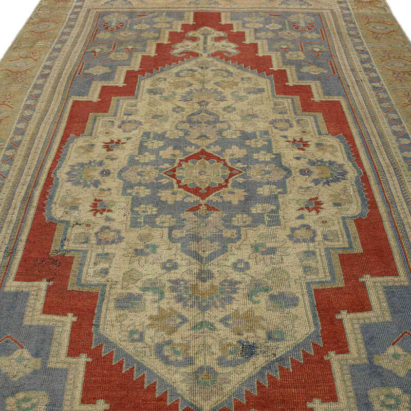 Alfombra Vintage Turca Anudada a Mano - 187 cm x 330 cm - K0067869