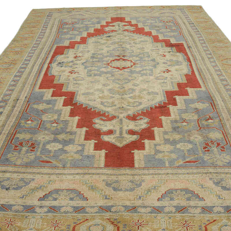 Alfombra Vintage Turca Anudada a Mano - 187 cm x 330 cm - K0067869