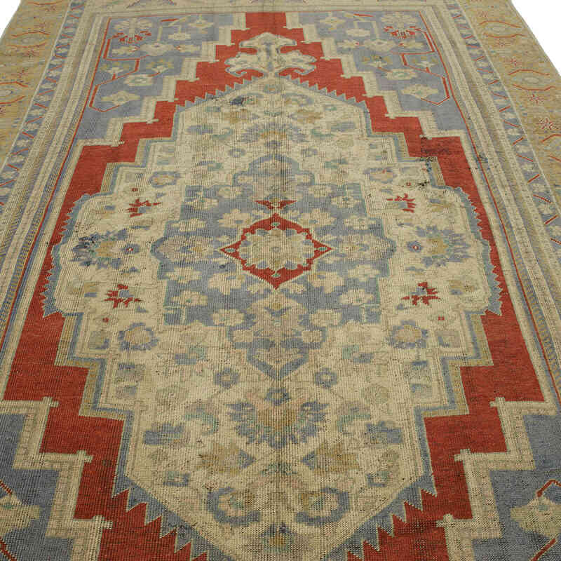Alfombra Vintage Turca Anudada a Mano - 187 cm x 330 cm - K0067869