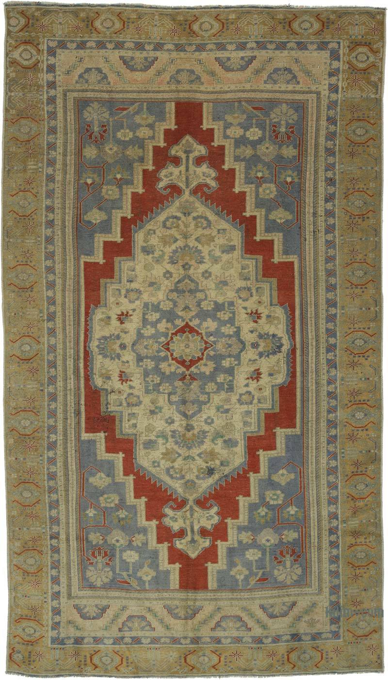 Alfombra Vintage Turca Anudada a Mano - 187 cm x 330 cm - K0067869