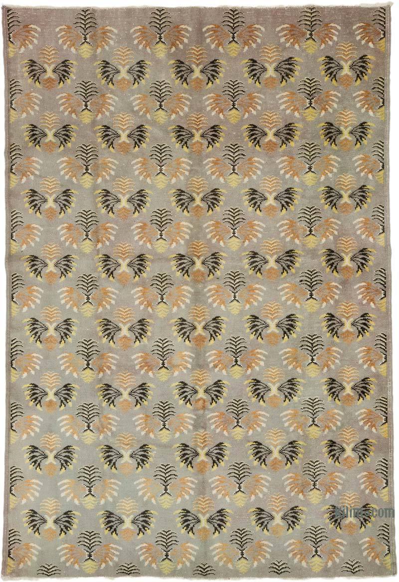 Vintage Turkish Hand-Knotted Rug - 6' 8" x 9' 9" (80" x 117") - K0067875