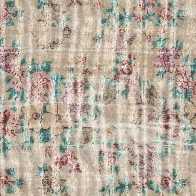 Alfombra Vintage Turca Anudada a Mano - 114 cm x 155 cm - K0067878