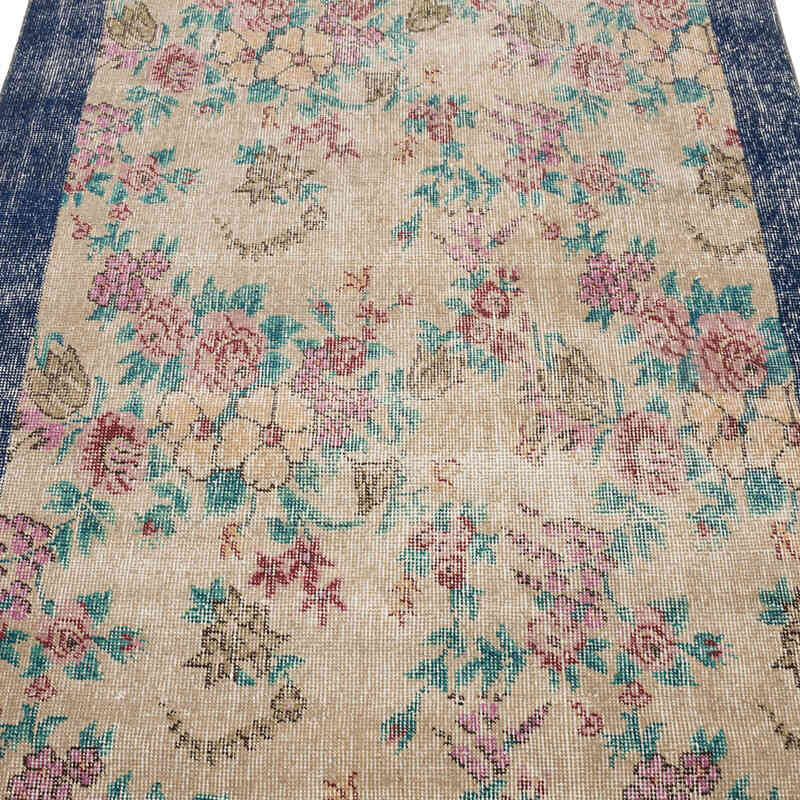 Alfombra Vintage Turca Anudada a Mano - 114 cm x 155 cm - K0067878