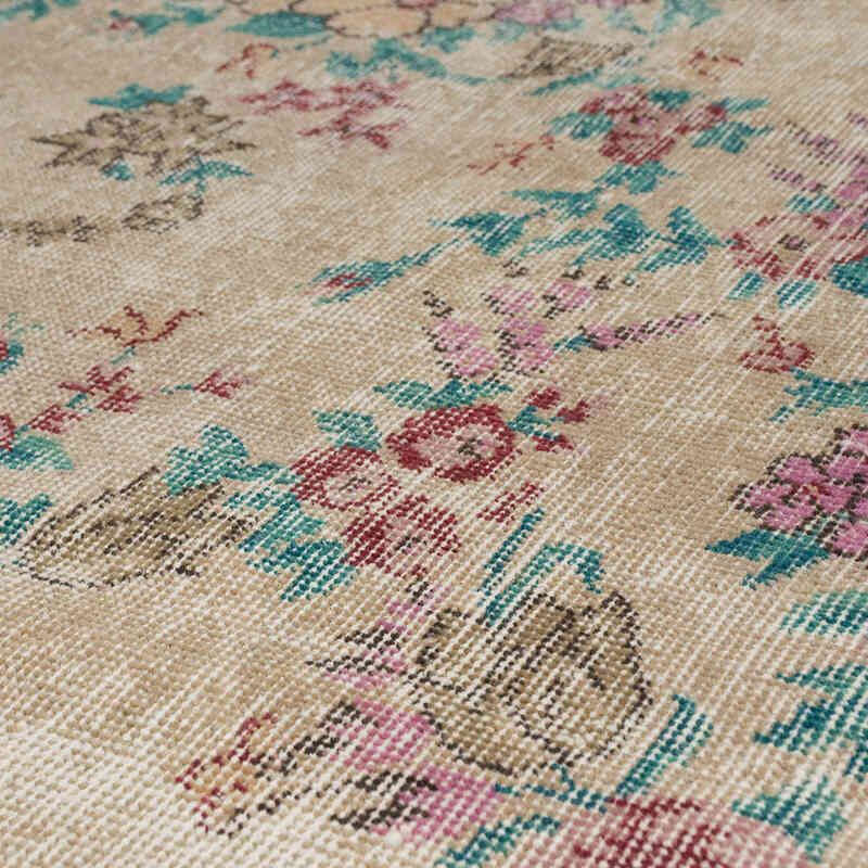 Alfombra Vintage Turca Anudada a Mano - 114 cm x 155 cm - K0067878