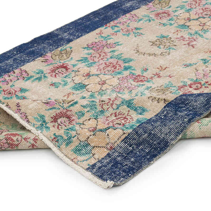 Alfombra Vintage Turca Anudada a Mano - 114 cm x 155 cm - K0067878
