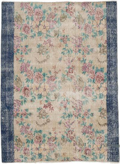 Vintage Turkish Hand-Knotted Rug - 3' 9" x 5' 1" (45" x 61")