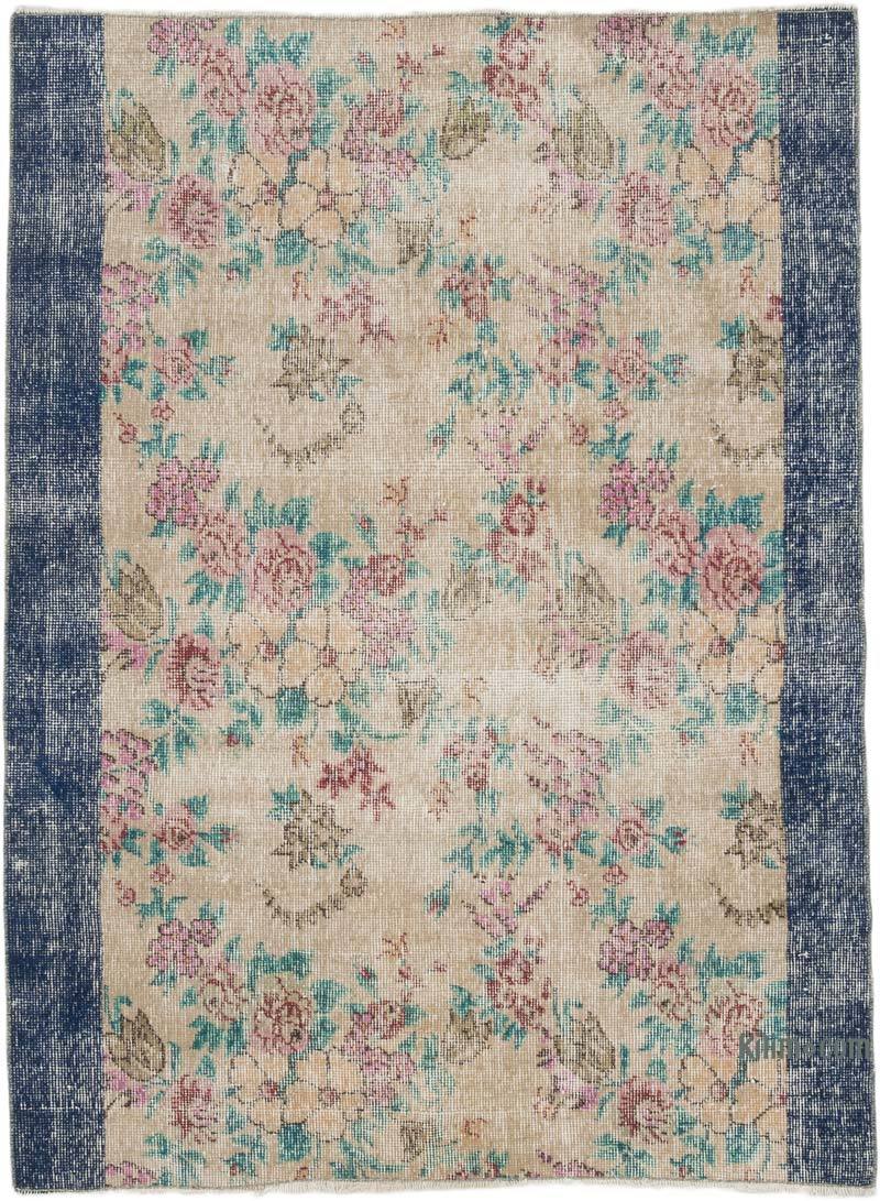 Alfombra Vintage Turca Anudada a Mano - 114 cm x 155 cm - K0067878