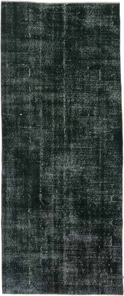 Over-dyed Vintage Hand-Knotted Turkish Runner - 3' 3" x 7' 11" (39" x 95")