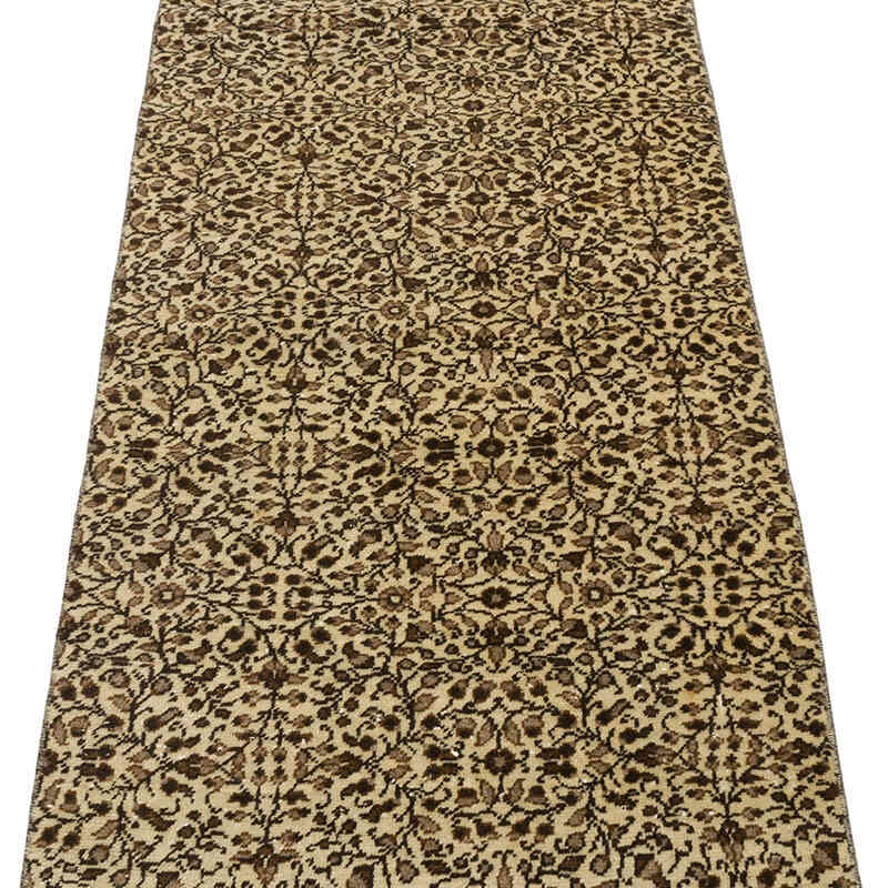 Beige Alfombra Turca Vintage De Pasillo - 70 cm x 279 cm - K0067902