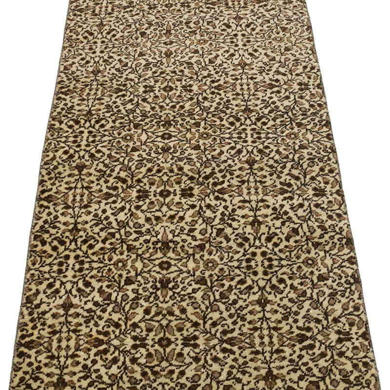 Beige Alfombra Turca Vintage De Pasillo - 70 cm x 279 cm - K0067902