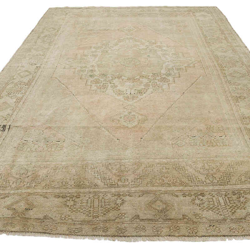 Alfombra Vintage Turca Anudada a Mano - 183 cm x 295 cm - K0067908