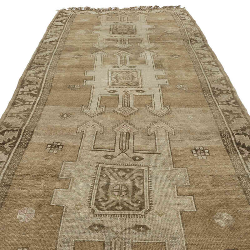 Alfombra Vintage Turca Anudada a Mano - 149 cm x 374 cm - K0067909