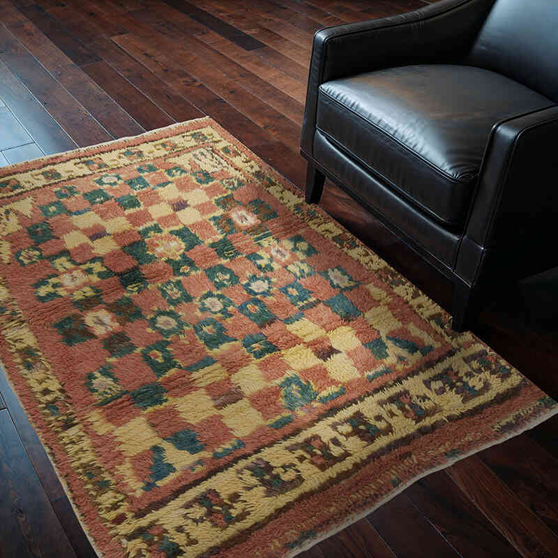 Vintage Anatolian Tulu Rug - 4'  x 5' 3" (48" x 63") - K0067916