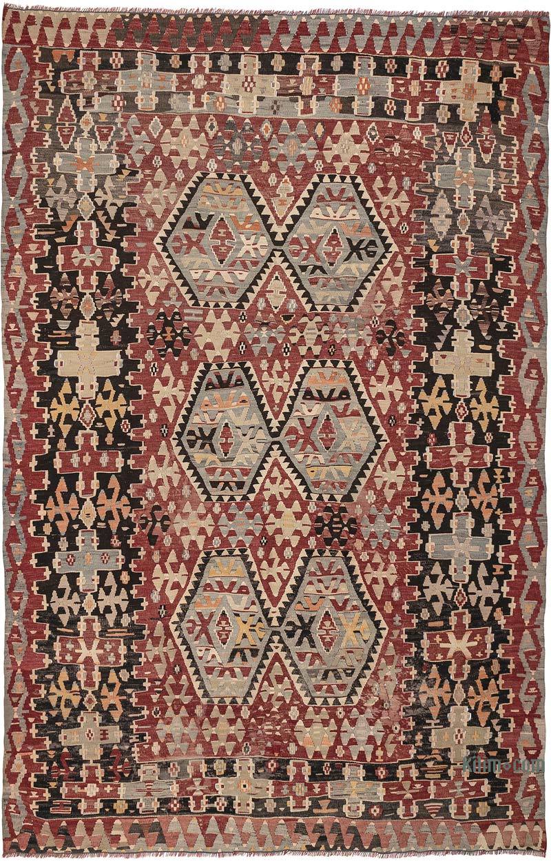 K0068248 Vintage Esme Kilim Rug 5' 10" x 8' 6" (70" x 102")